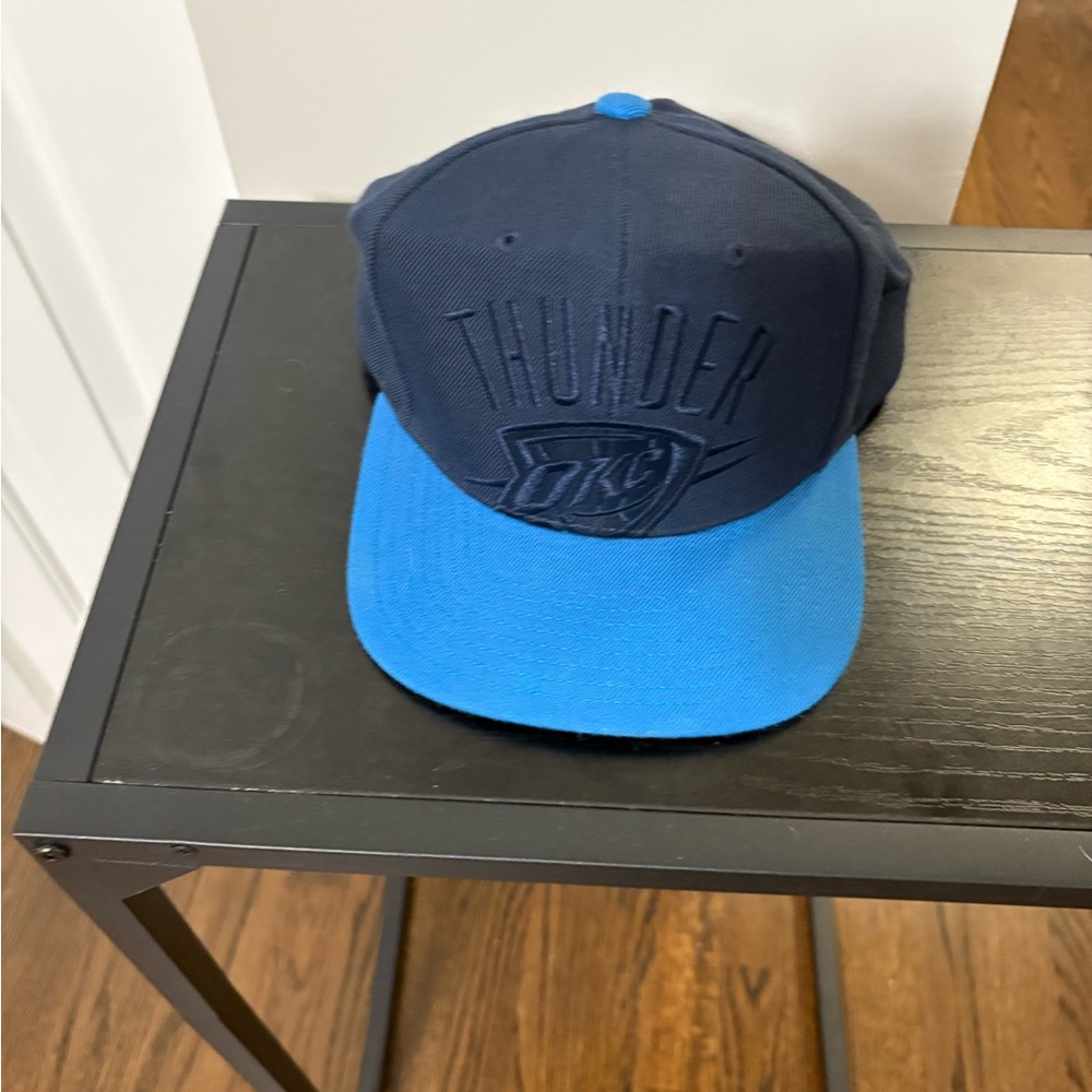 Mitchell & Ness Oklahoma City NBA OKC Thunder Snapback Hat Navy Blue